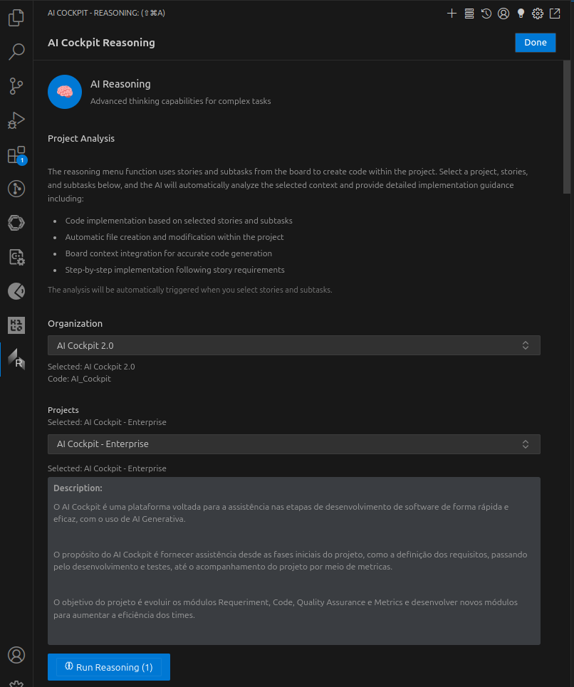Reasoning Project Selection