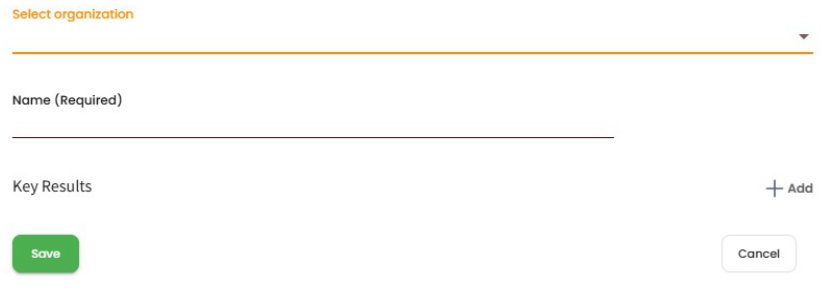 OKR creation modal