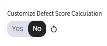 Customize Defect Score calculation