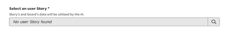 User Story Field with Provider – Create Subtask Screen