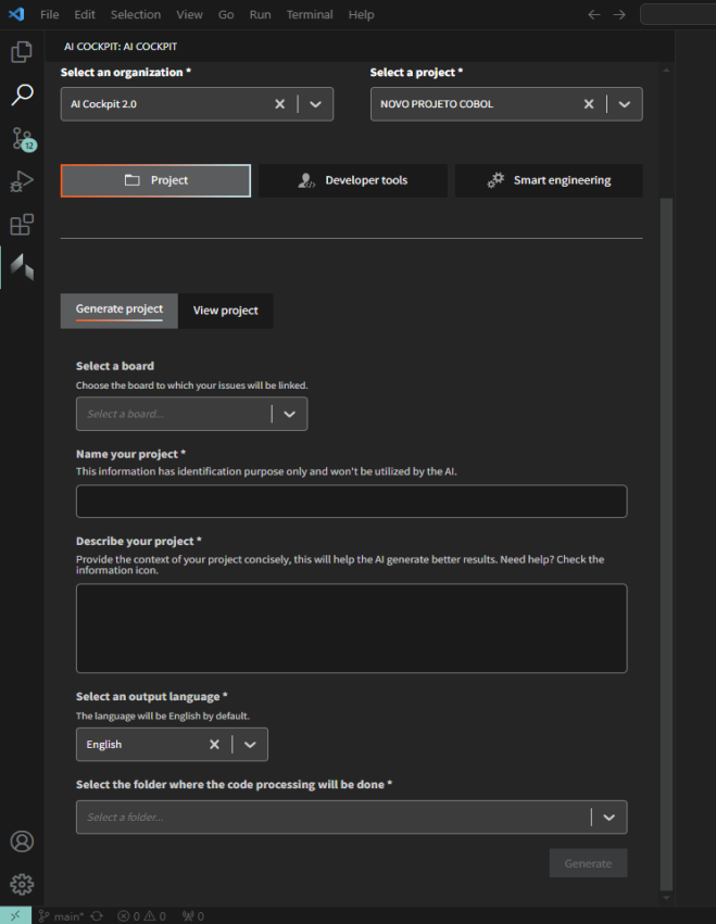 Generate project