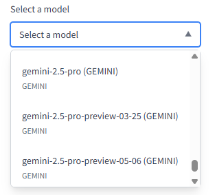 Select model field