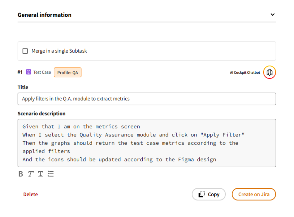 Test Case Generation Results