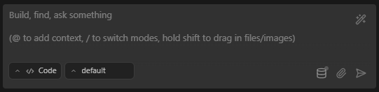 Example of typing a request in AI Cockpit Reasoning