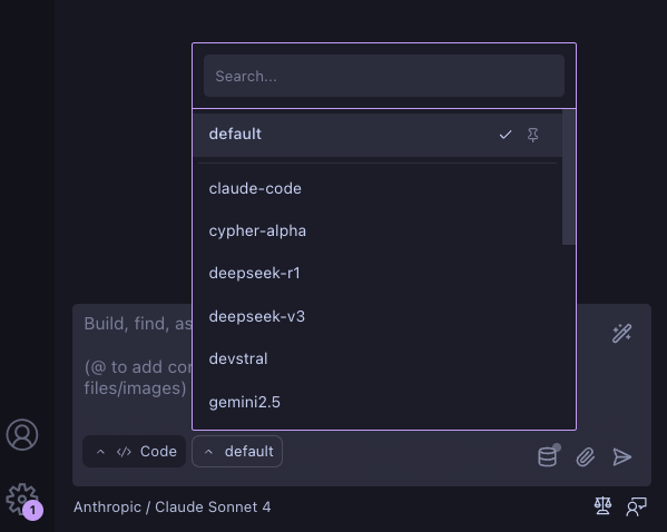 Fixando perfis de configuração da API