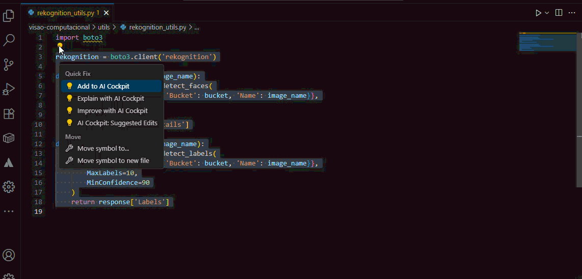 code actions - add to context gif